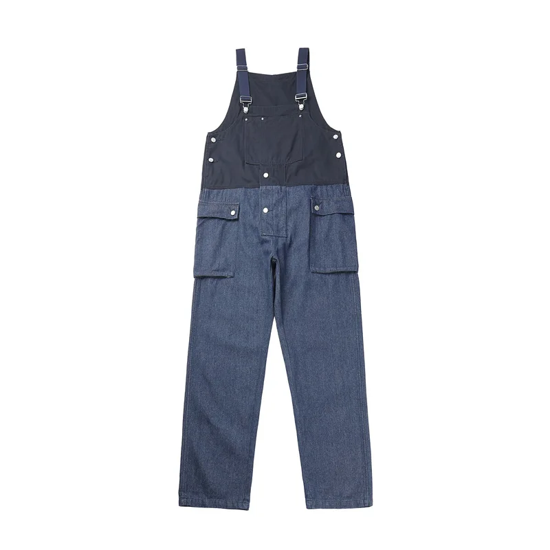 Cargo Pants Jumpsuits Men's Suspenders Denim Trousers American Fashion Trend Workers' Overalls Loose Casual Bibs Large Size 5XL
