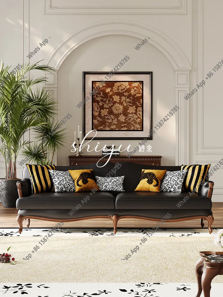 American large apartment straight row combination medieval villa sofa designer style fashionable and comfortable