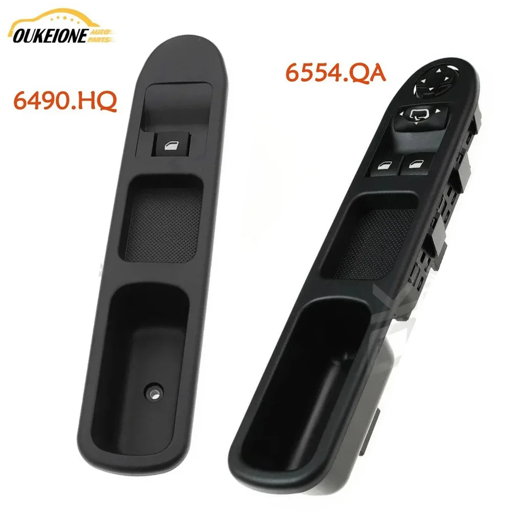 For 2007-2014 Peugeot 207 207SW Electric Power Window Control Switch Glass Regulator Button 6554.QA 6490.HQ Car Accessories