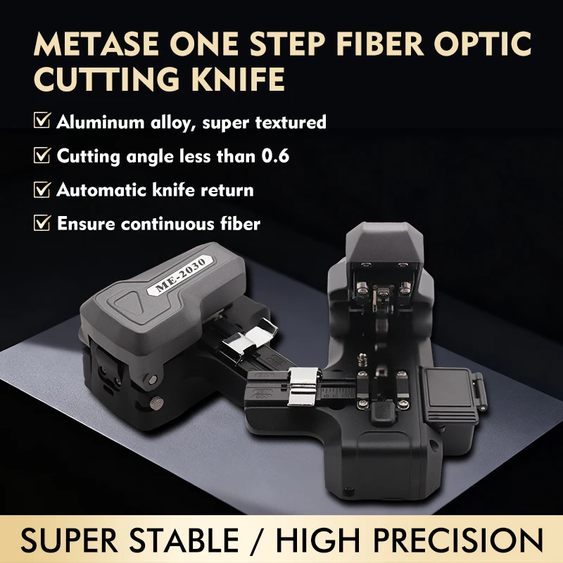 

Metase ME-2030 High Precision One-Step Fully Automatic Fiber Cleaver Automatic Return Blade Manual Rotary Blade Fiber Cleaver