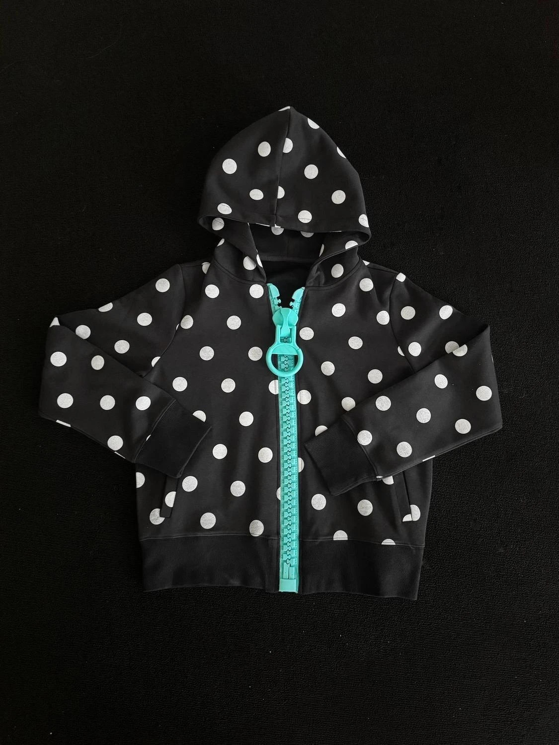 Large Zipper Vintage Millennium Style Hoodies Sweatshirt Jackets Autumn Polka Dot Punk Cardigan Hooded Subculture Grunge Coats