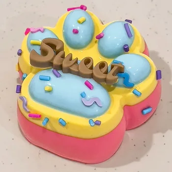 Cat Paw Mochi Taba Squish Fidget Toy Antistress Black Cat Foot Slow Rebound Pinch Decompression Squeeze Toy Stress Relief Toy