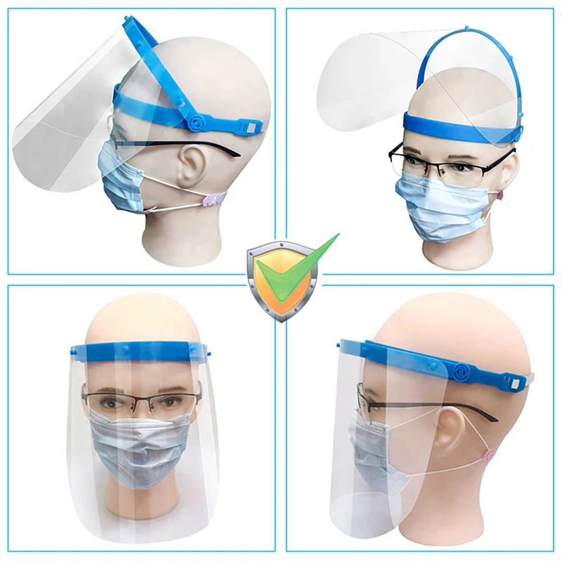 Splash-proof Dust-proof Mask Head-mounted Transparent Mask Adjustable Protective Face Mask Full Face Mask Kitchen Tools