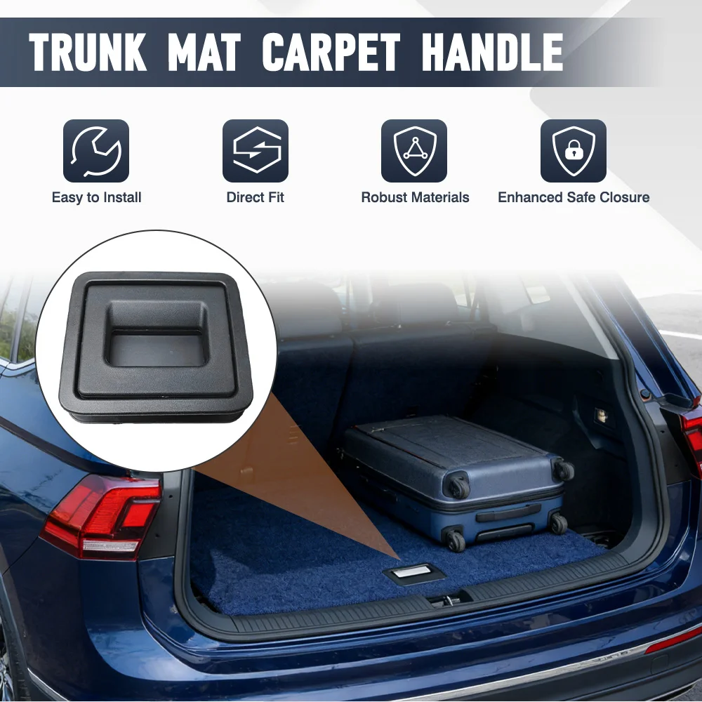 1pc Black Trunk Boot Floor Handle 5N0887183 5N0 887 183 Fit For VW Tiguan 2008 2009 2010-2018 Car Interior Accessories
