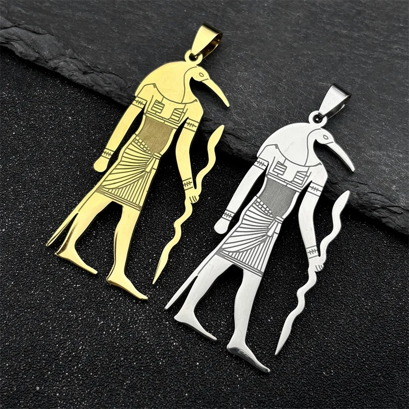 3Pcs Egyptian Horus Amulet Charms For Men Women Stainless Steel Gold/Silver Color Mythology God Pendants Jewelry Gift