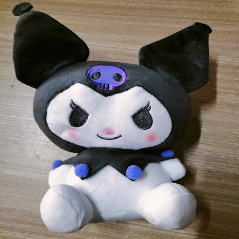 2025 @ * 25cm sanrio morango kuromi travesseiro brinquedo de pelúcia meninas macio brinquedos de pelúcia morango melodia boneca presente