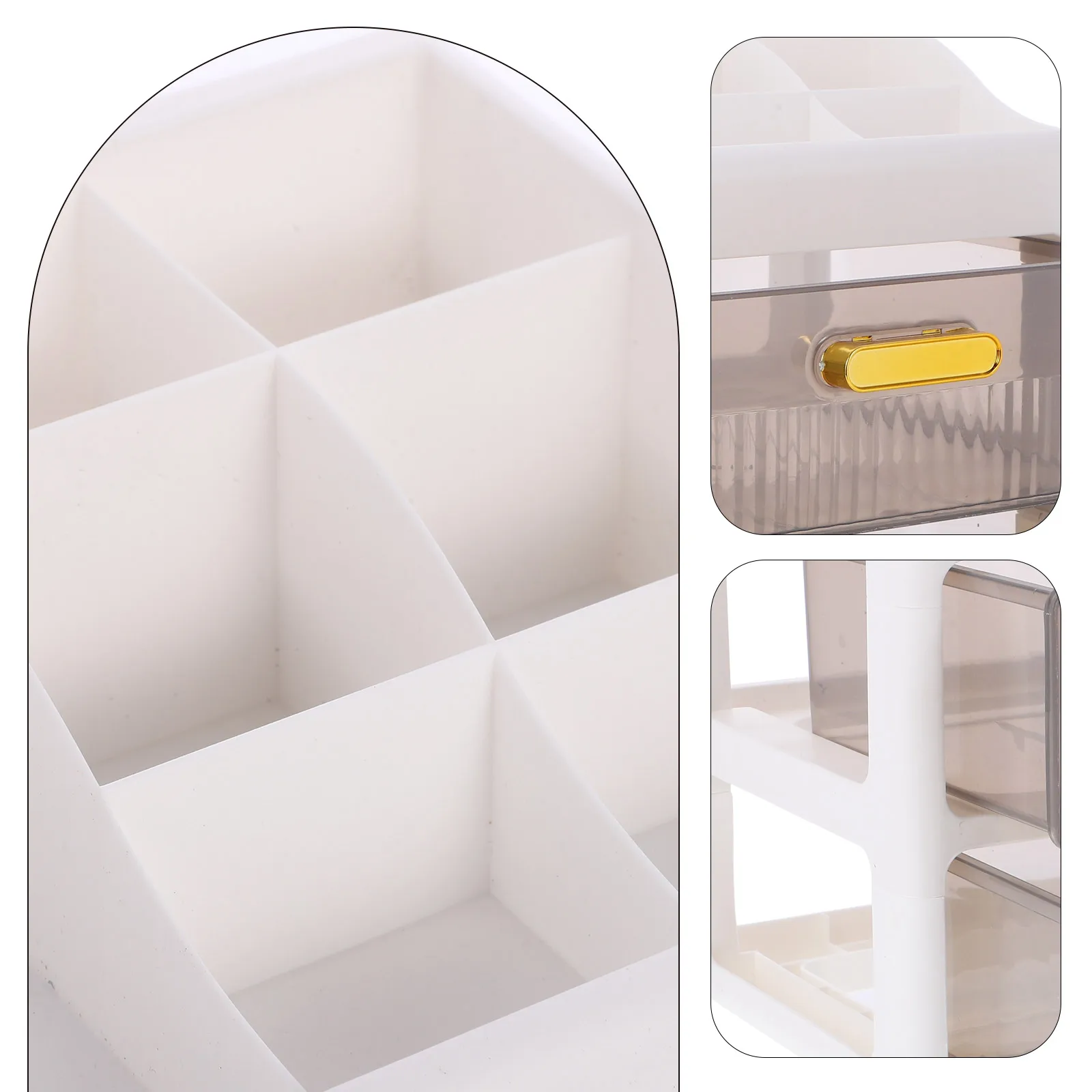 ジュエリー収納ボックススキンケア引き出しオーガナイザーメイクアップオーガナイザー化粧品ケースデスクトップ多機能デザイン簡単にきれいなホーム