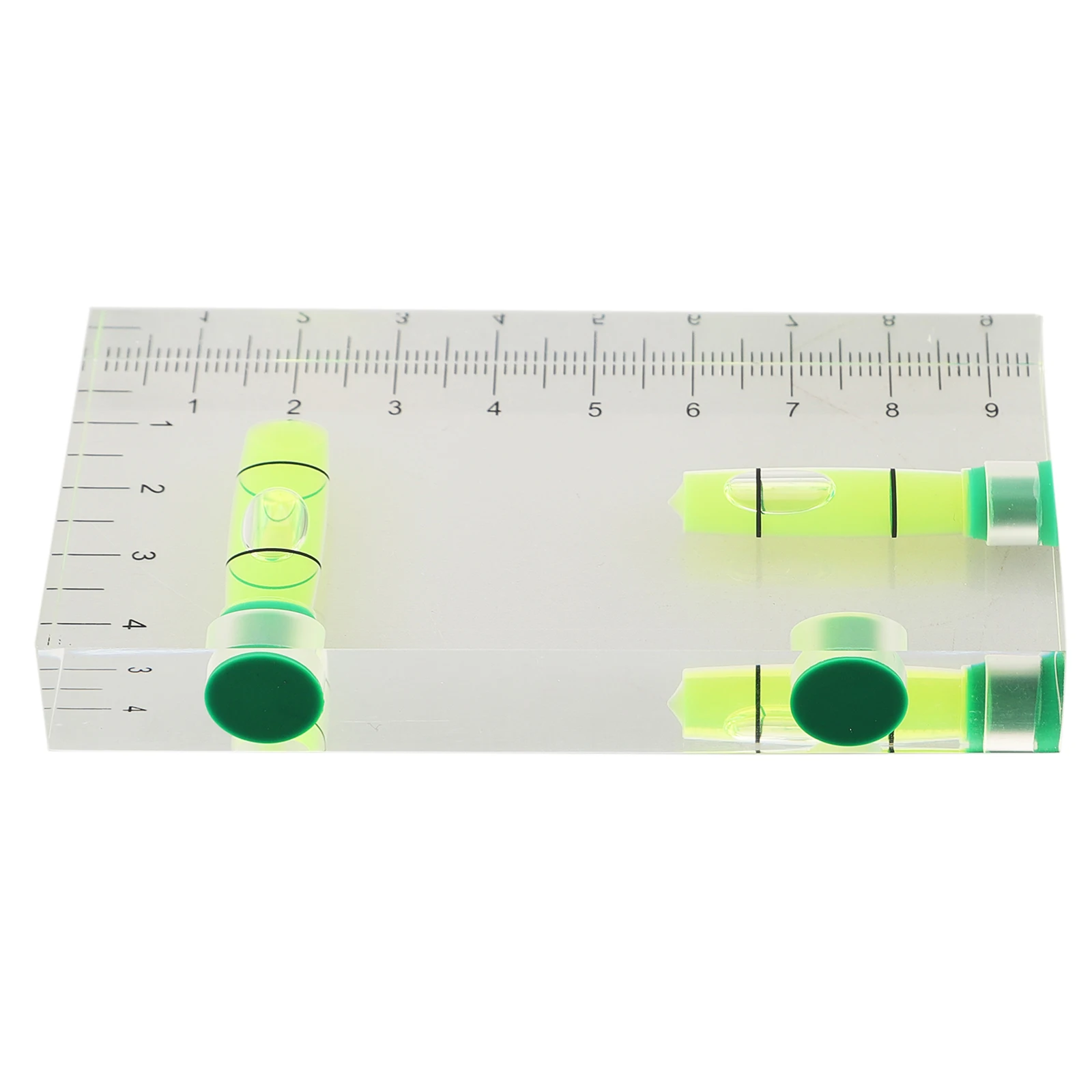 1PCS Magnetic Level Bubble Level High Precision Two Direction Transparent Level for Industrial and Domestic Use