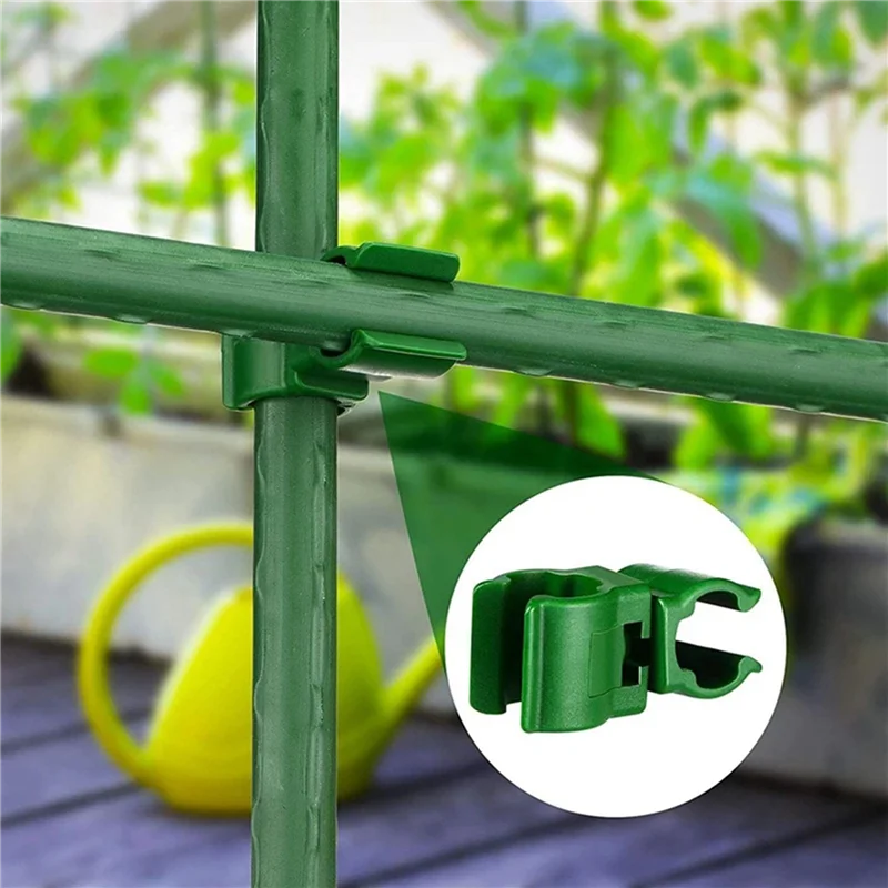 ABVJ-100 個調整可能な植物トレリスコネクタクリップガーデンプラスチックコネクタ A タイプ接続ジョイントバックルクリップ