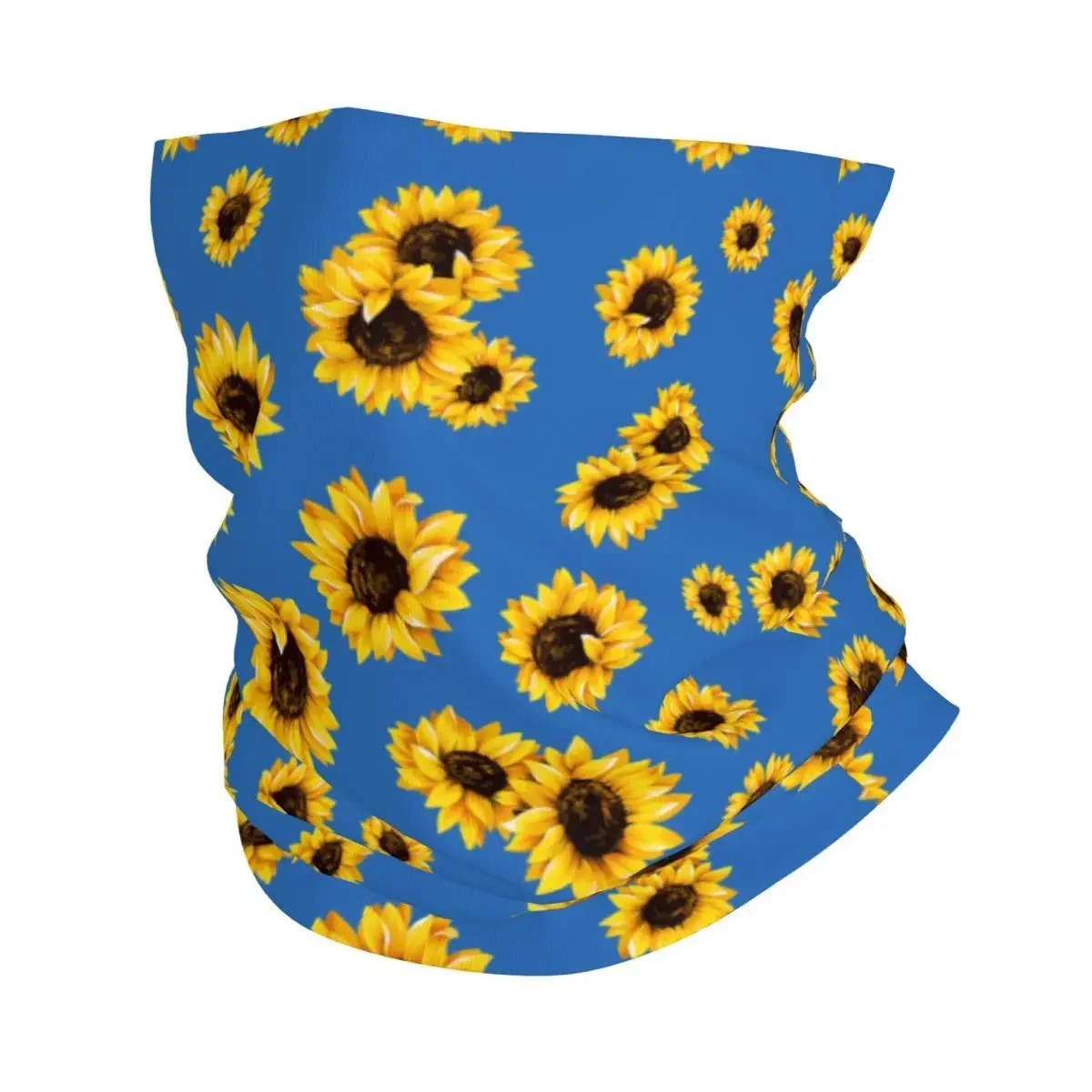 

Sunflower Bandana Winter Neck Warmer Men Windproof Wrap Face Scarf for Ski Floral Flowers Gaiter Headband