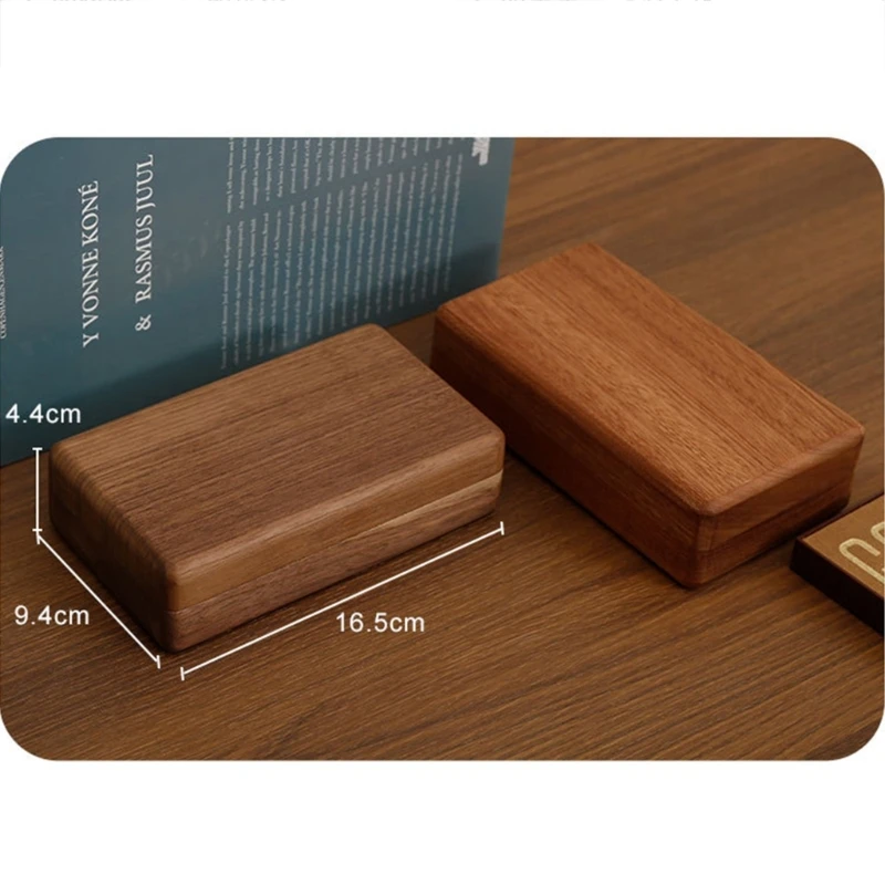 Walnut Jewelry Box Wedding Ring Box Earring Rings Storage Box Jewelry Box Jewelry Gift Packaging Box