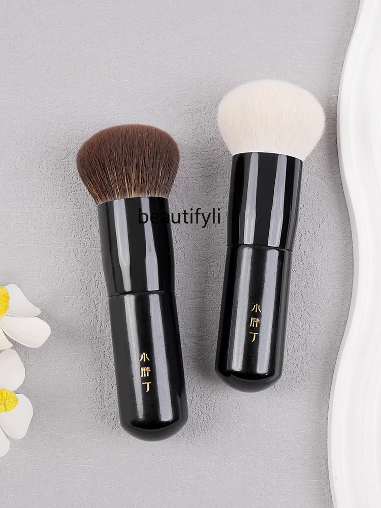 K88 white hair ball oversized foundation brush soft wool seamless do not eat paste base makeup professional makeup brush