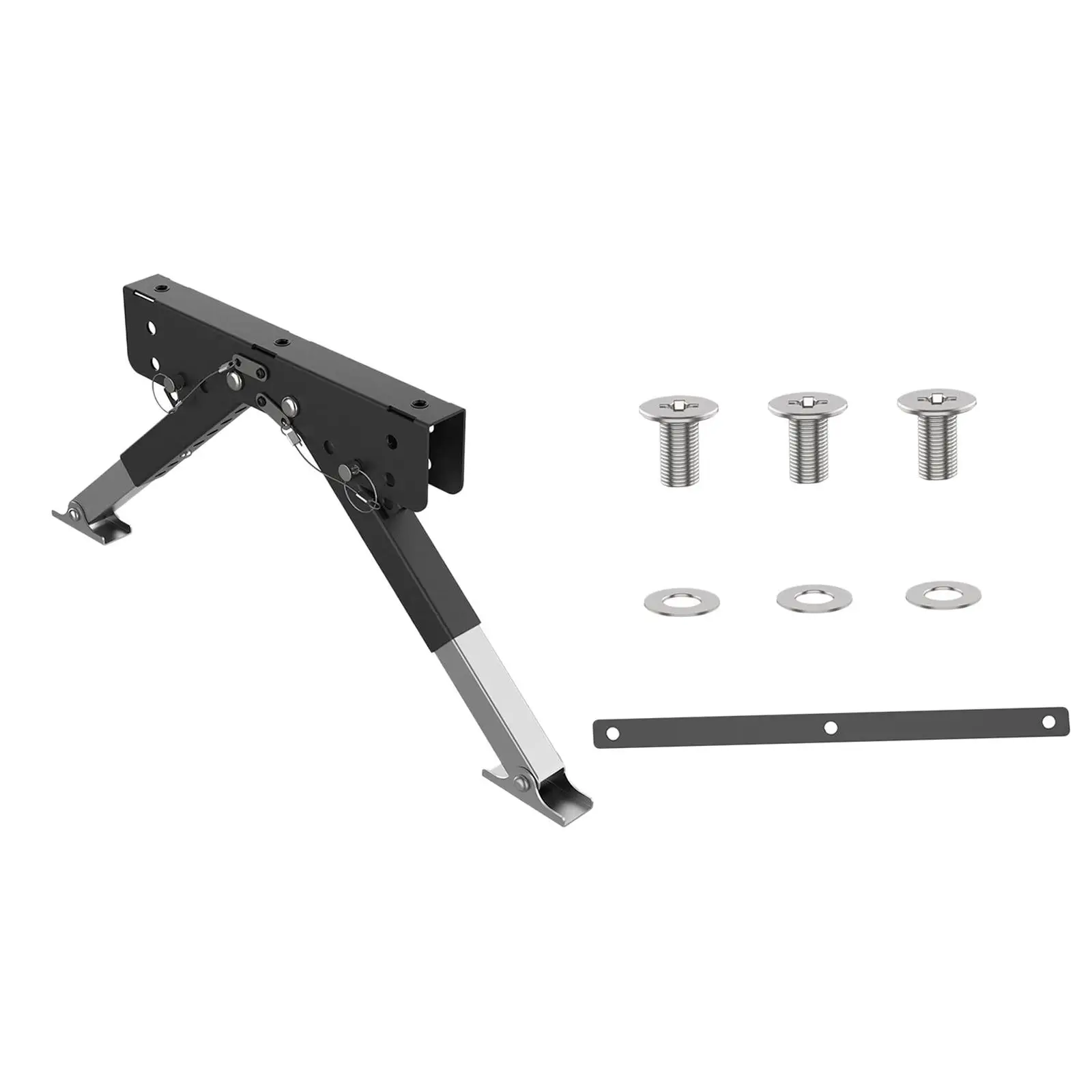 

RV Step Stabilizer Stable Metal Easy Installation Durability Heavy Duty Stability RV Stair Stabilizer Accessories Adjustable