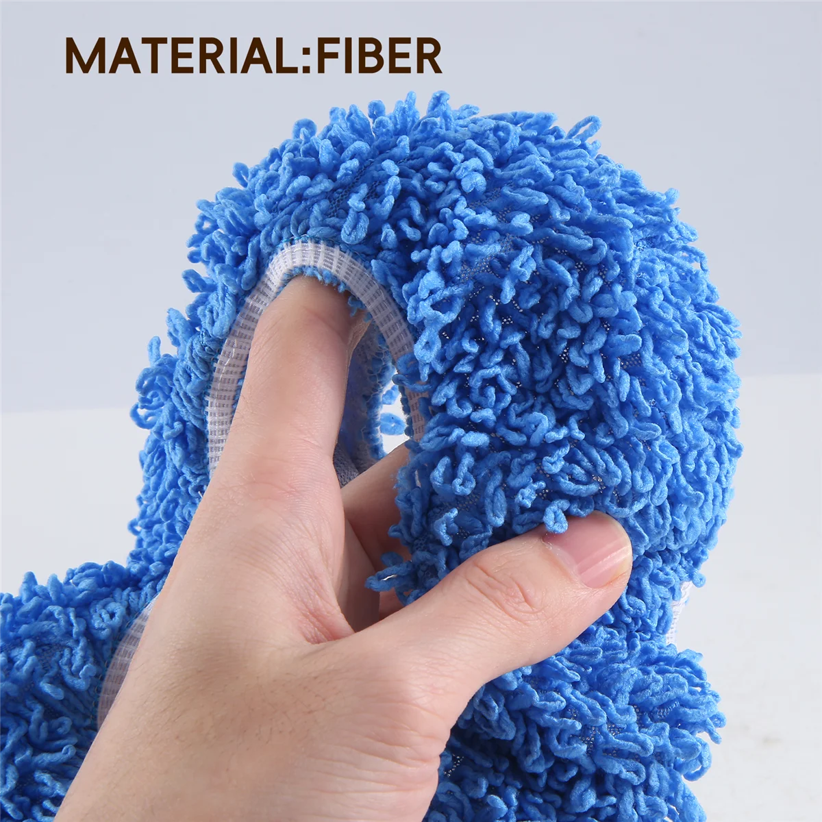 

A03V одноразовая швабра, моющиеся прочные сменные подушечки из микрофибры, ткань для швабры для сухой и влажной уборки, синяя