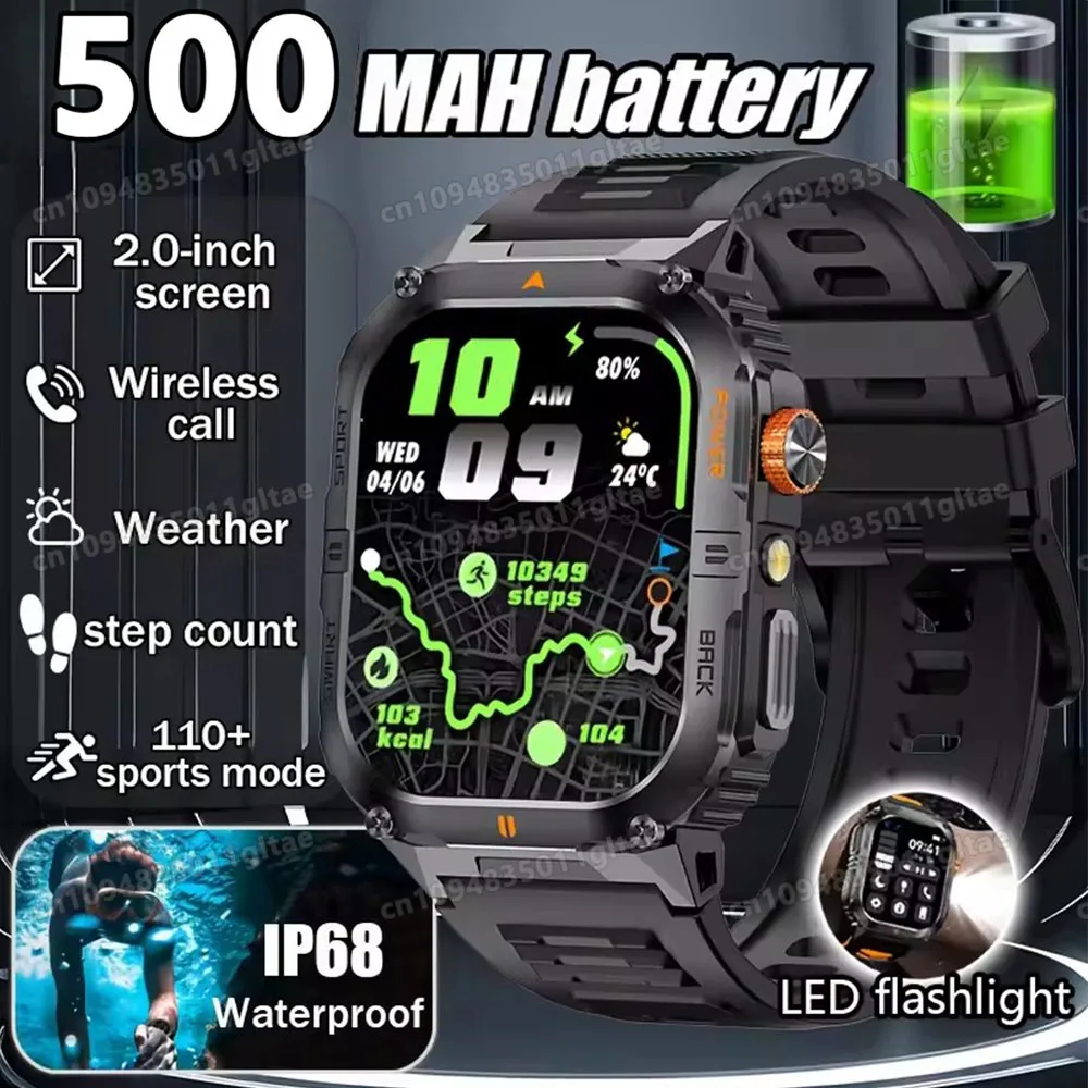 2026 New SmartWatch Men For Women Militray Outdoor GPS Track Sport Watches Heart Rate Sleep Waterproof Smart Watch IOS Android