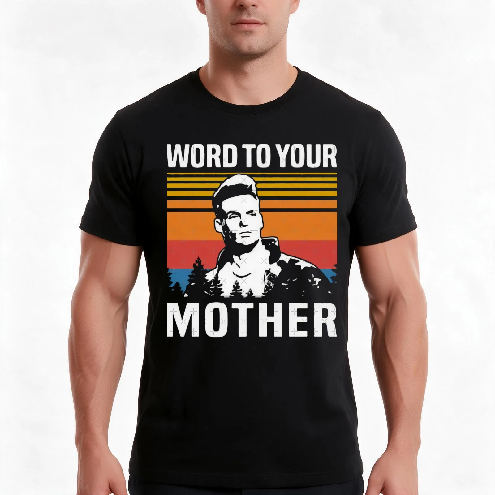 Vanilla Ice Word To Your Mother Classic T-Shirt, Summer Casual Cotton Tee, Oversized Streetwear Tops, Vintage Graphic Print