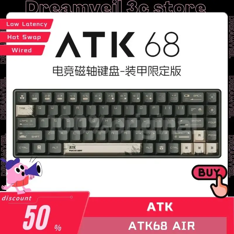 

ATK68 Air Wired Gamer Keyboard Mechanical Keyboards Keyboard Gaming Keyboards Speed X Rapid Trigger Hot Swap Low Latenc Custom