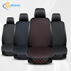 Universal PU Leather Car Seat Covers Set Four Seasons Front Rear Seat Protector Seat Cushion Pad Mat Auto Interior Accessories