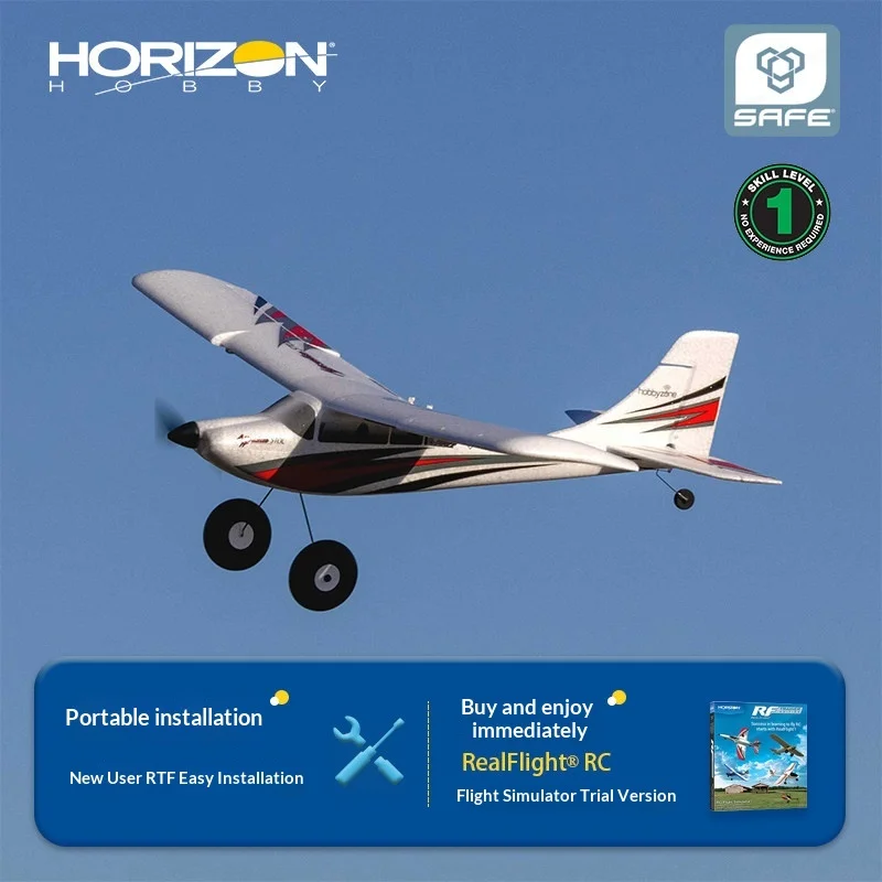 

Радиоуправляемый самолет Horizon Hobby RTF для начинающих, электрический тренировочный самолет с системой безопасности SAFE, самолет начального уровня для новичков-пилотов.