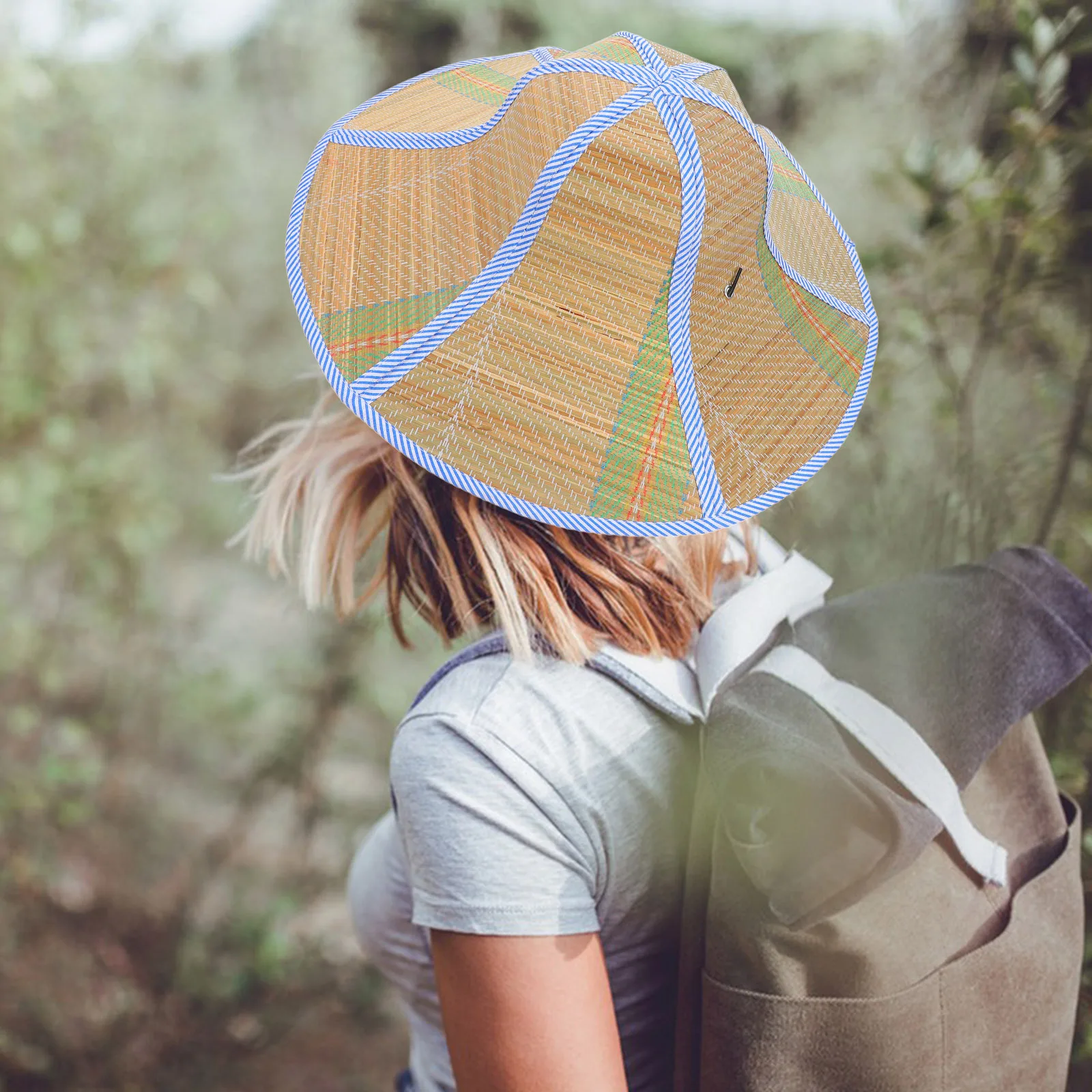 

Summer Sun Hat Foldable Beach Straw Farmer Hats for Men Men's Women Outdoor Gardening