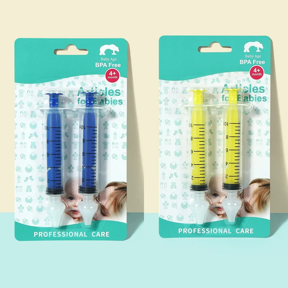 Combo Pack Baby Nasal Aspirator Syringe Baby Nose Cleaner Rhinitis Nasal Washer Irrigator Needle Baby Nose Washing for Children