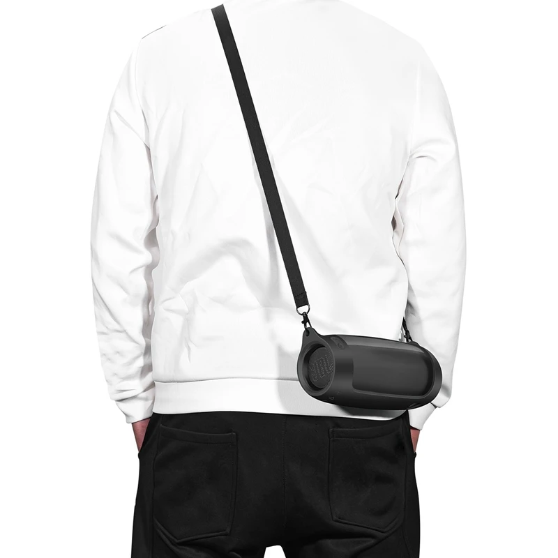 New 2X For JBL Pulse 4 Silicone Protective Sleeve Portable Bluetooth Speaker Silicone Protective Shell With Shoulder Strap