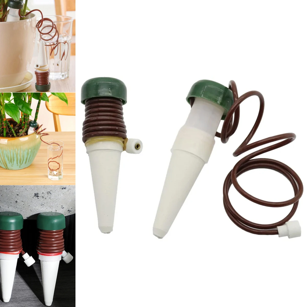 20Pcs Automatic Watering Device Dripper Garden Home Office Lazy Succulent Potted Water Seepage Device Suction Tube Length 75cm