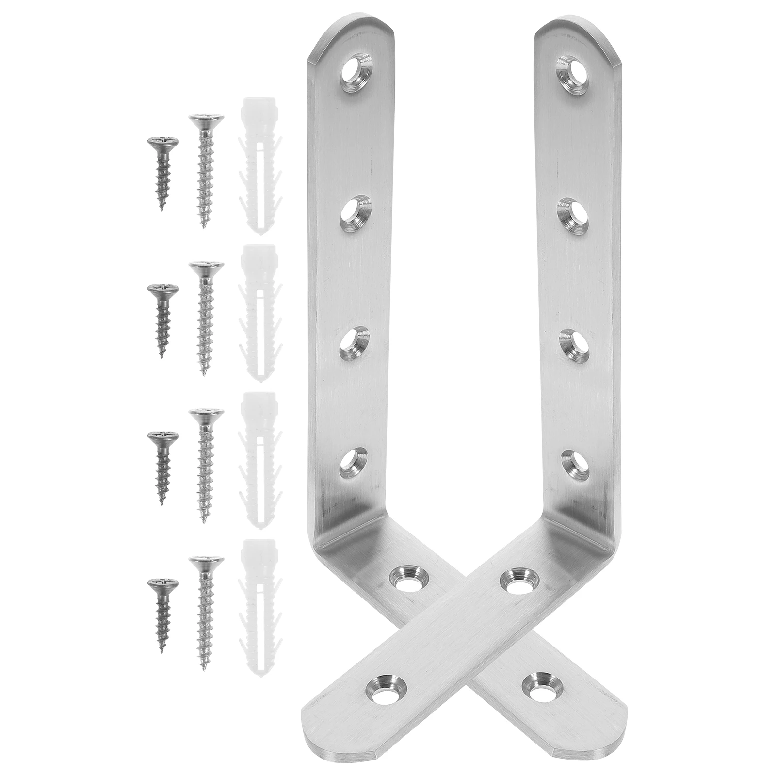 

2Pcs Furniture Anchors Anti Tip Kit Proofing Furniture Wall Brackets Bookcase Cabinet Angle Brackets Proofing Kit