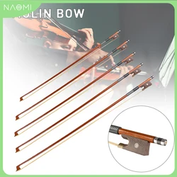 NAOMI 4/4 3/4 1/2 1/4 1/8 Violin Bow Brazilwood Fiddle Bow Violin Parts Accessories Student Bow Beginner Use