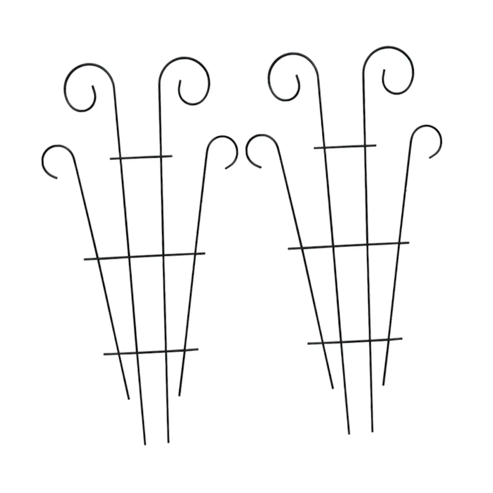 2 Pieces Plant Climbing Support Frame Indoor/Outdoor Rustproof Iron Art Climbing Frame for Indoor Potted Garden House Plants