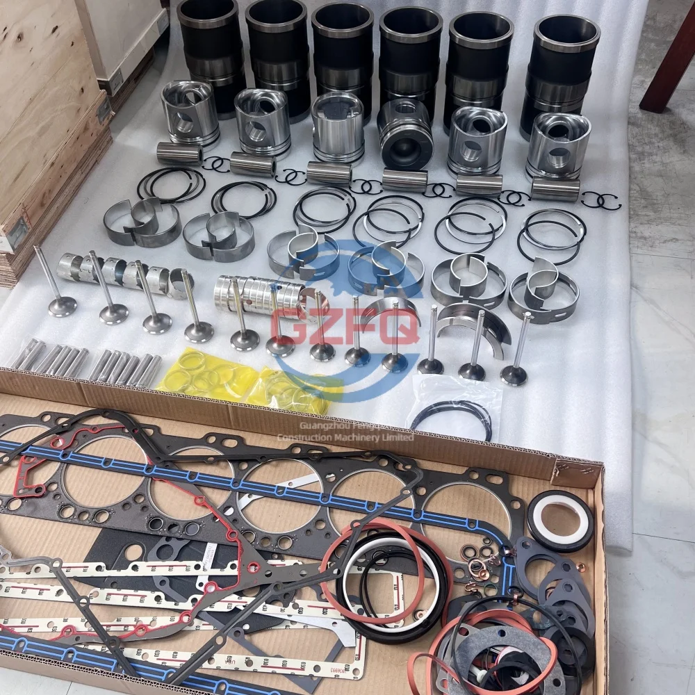 

GZFQ Engine Spare Parts 6D125 6D114 6D102 6D170 6D107 6D108 6D95 QSB6.7 QSL8.9 Overhaul Repair Kit Liner Kit for Excavator