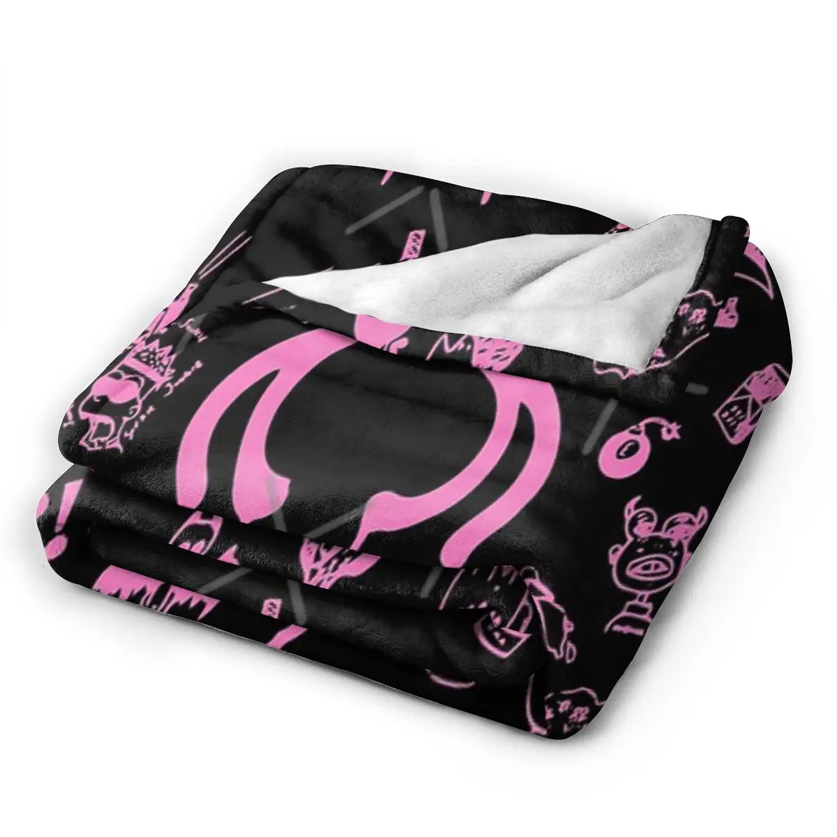 Yungblud Drawings Tattoo Sheet (pink) An Ultra-Soft Micro Fleece Blanket