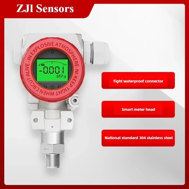 MIK-P400 2088 Pressure Transmitter with Display, Diffused Silicon Vacuum Negative Pressure Sensor, Intelligent Pressure