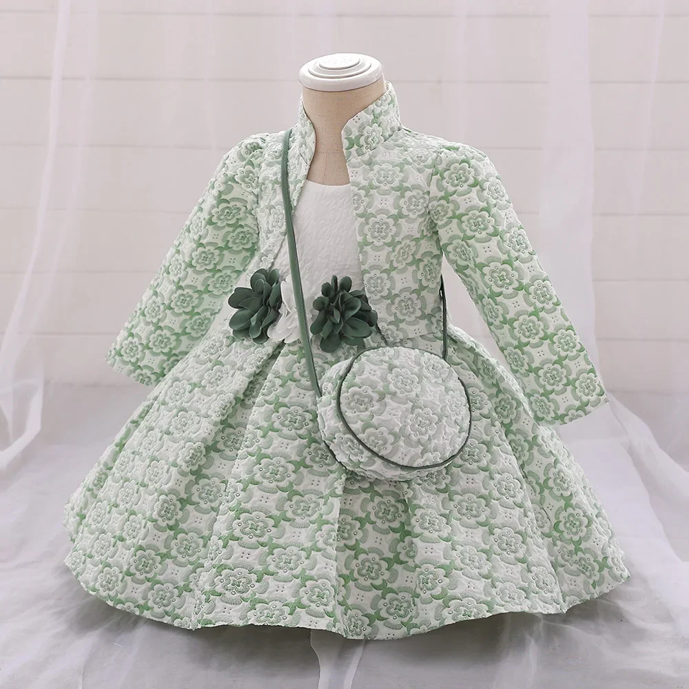 Weihnachten Baby Kinder Kleider für Mädchen Stickerei Säugling Mädchen Geburtstags feier Kleid Ballkleid Neugeborene Taufe Prinzessin Kleider
