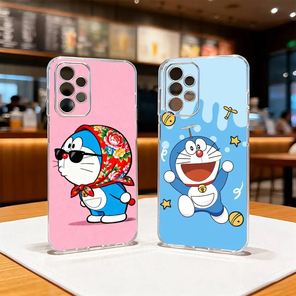 Cute d-Doraemons Cats Poster Phone Case Transparent Silicone Soft For Samsung S25,S24,S21,S22,S23,S30,Ultra,S20,Plus,Fe