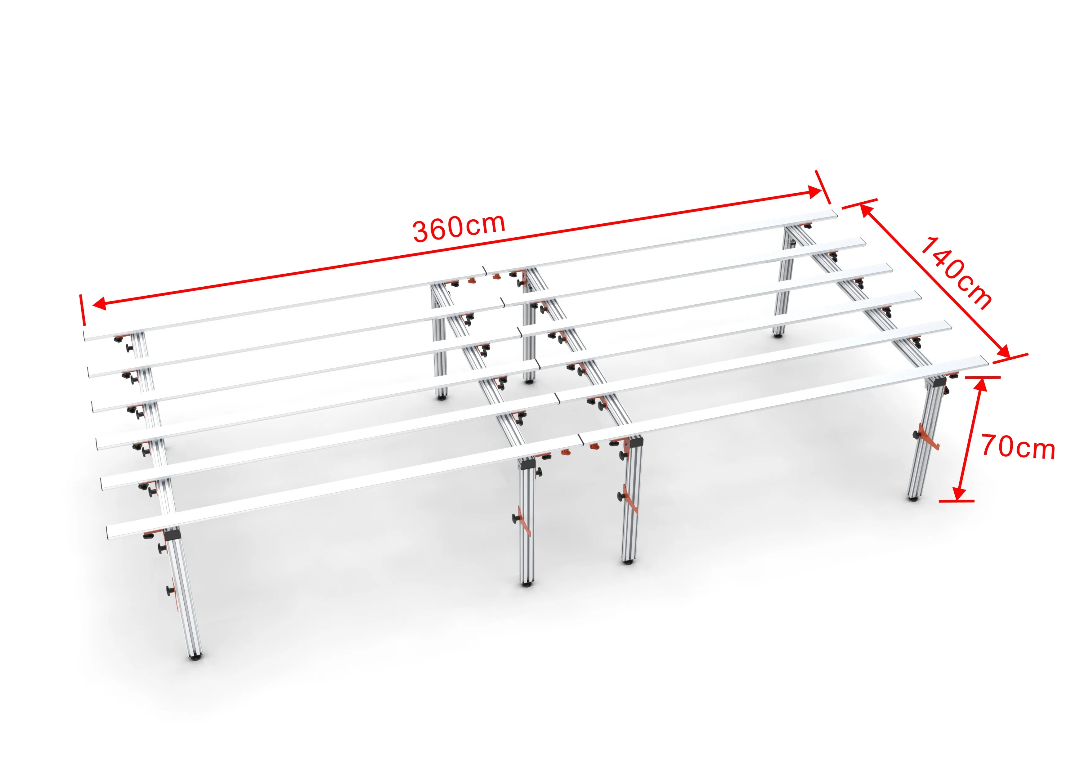 Large Format tile cutter Table 180cm Aluminium workbench tile accessories construction tools big tile table formwork system