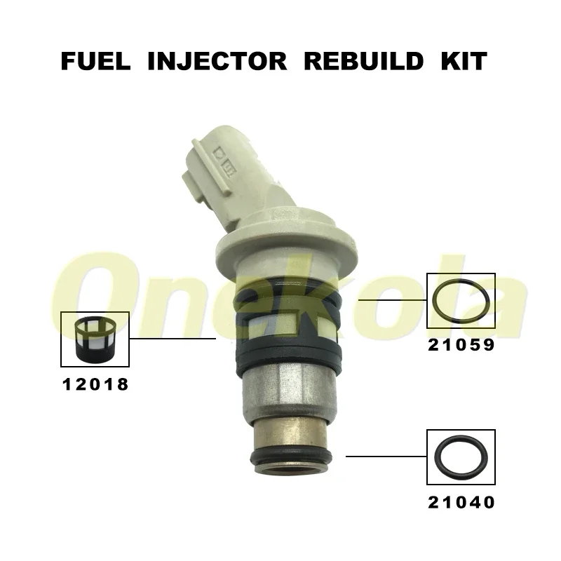 Fuel Injector Service Repair Kit Filters Orings Seals Grommets for A46-H02 for Nissan March K11 1.0 1.3 Hatchback 1992-2003