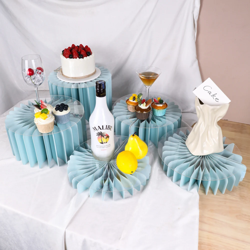 

Round Cake Stands Reusable Cylinder Stands for Party Cake Pedestal Stand for Birthday Wedding Dessert Cupcake Plant Stand Decor