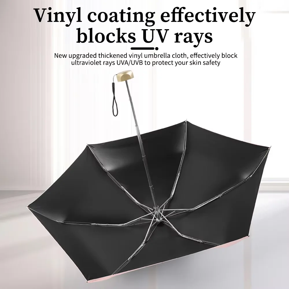 مظلة أوتوماتيكية صغيرة قابلة للطي مضادة للأشعة فوق البنفسجية المطر مظلة واقية من الشمس موضة المحمولة يندبروف ضوء النساء الرجال الأطفال مظلة كبسولة