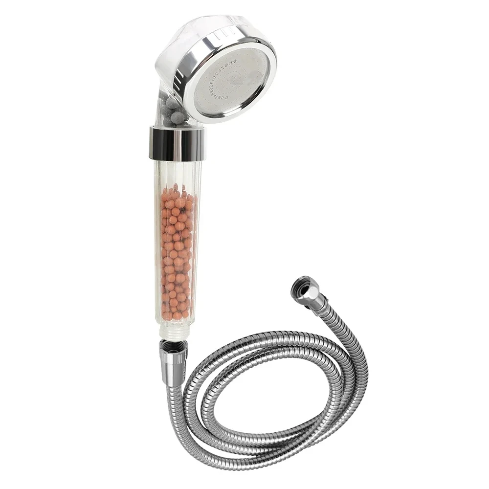 

Bathroom Mineral Anion Stones Filter Shower Head 3 Modes Handheld High Pressure Water Saving Showerhead Bathroom Accessories