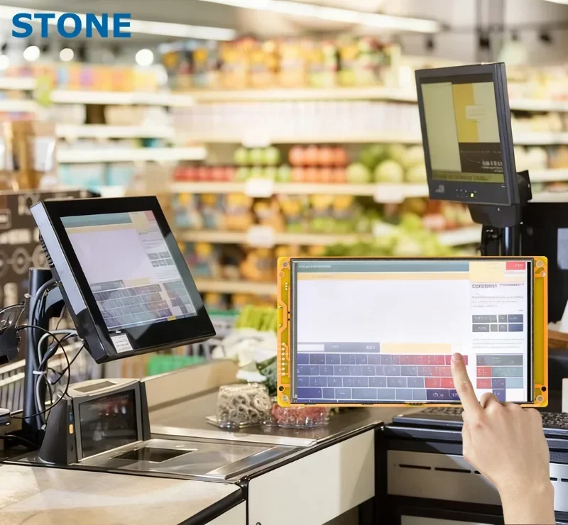 STONE 4.3 inch HMI Graphic Touch Screen with Controller + Program + UART Serial Interface for Industrial Equipment