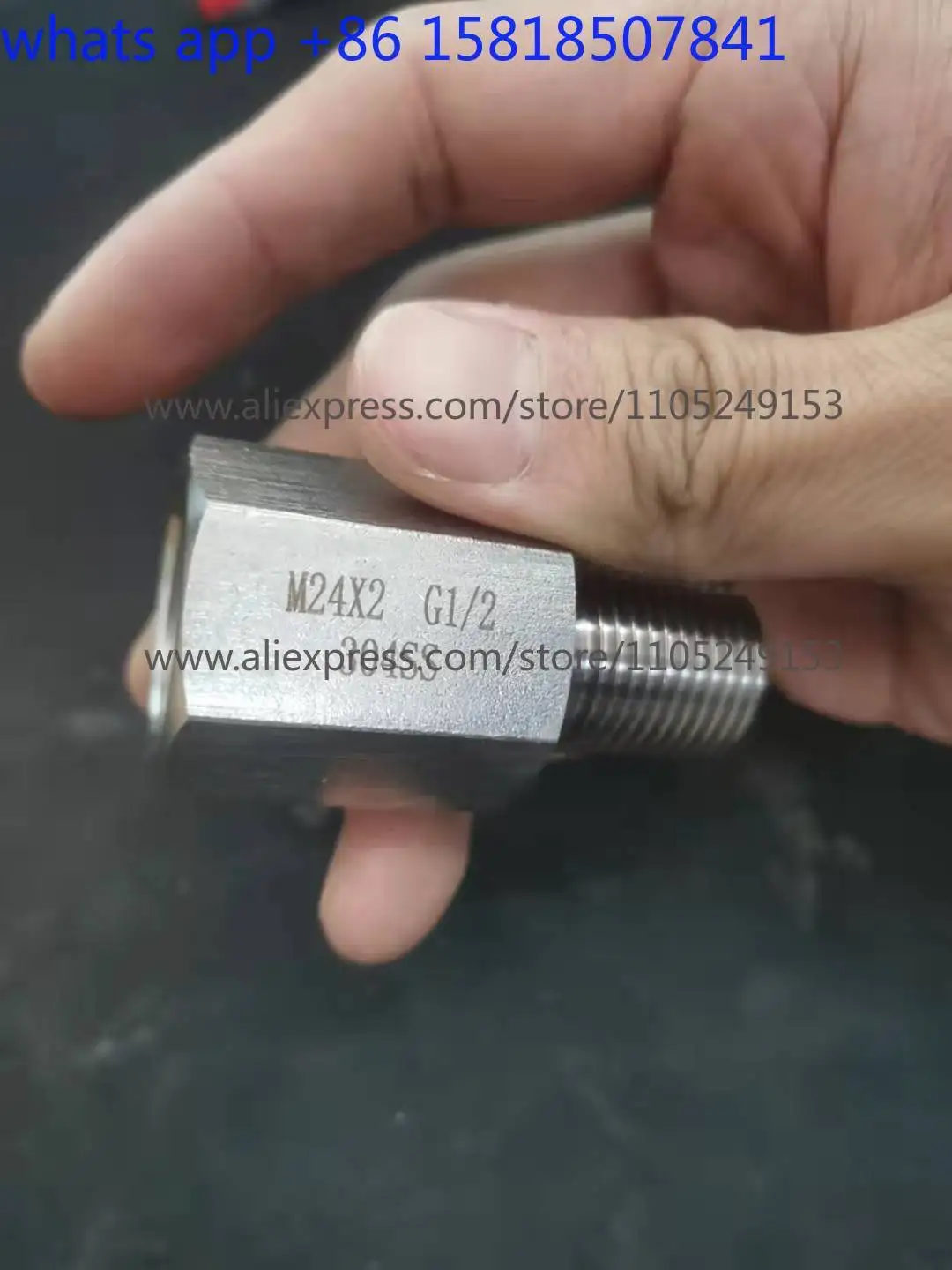 304 [M24 * 2 inner × G1/2 external thread] four-quarter variable diameter metric connector meter to M20 * 1.5
