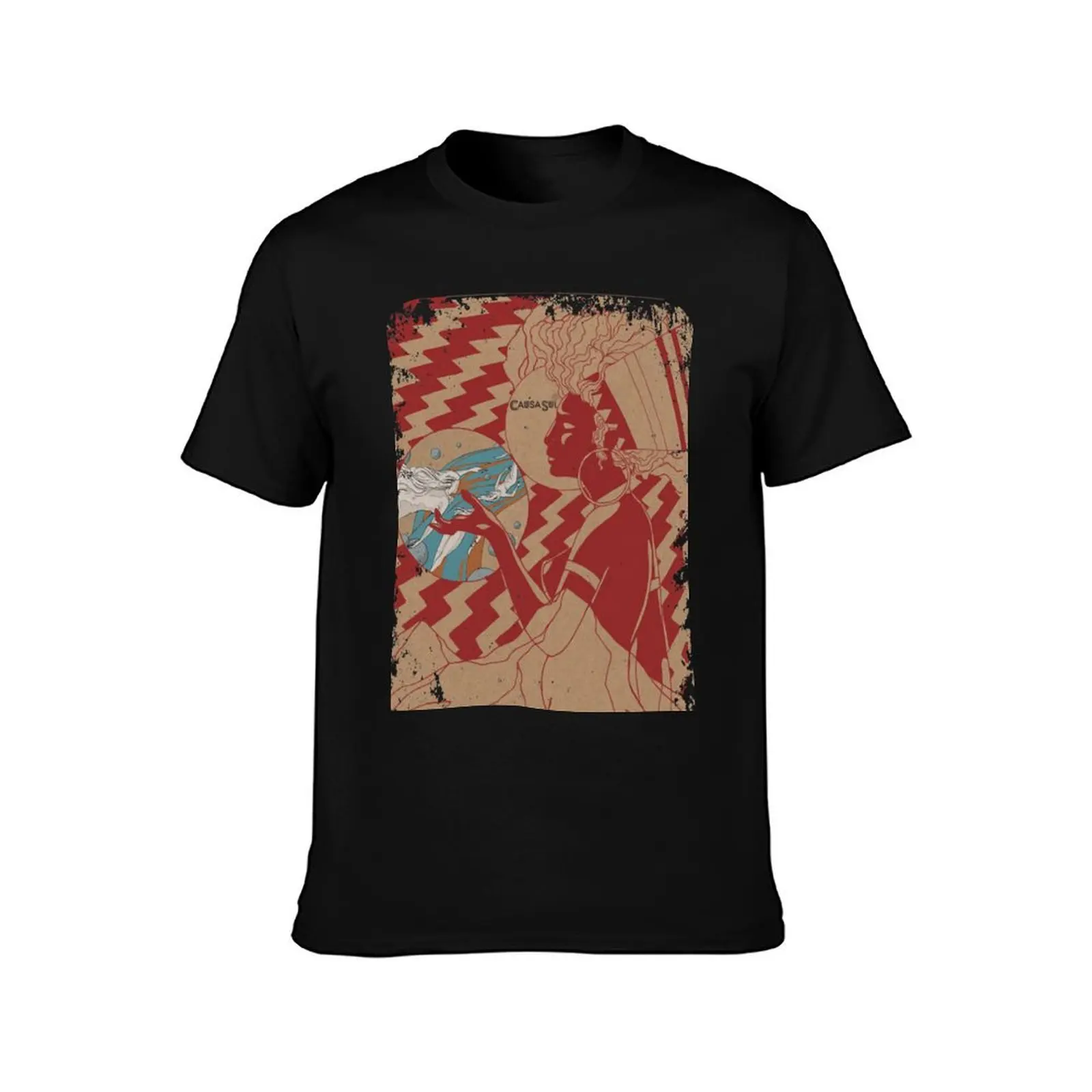 Causa Sui Stoner Rock Artwork Mash Up T-Shirt oversize t-shirts man street wear anime shirts men