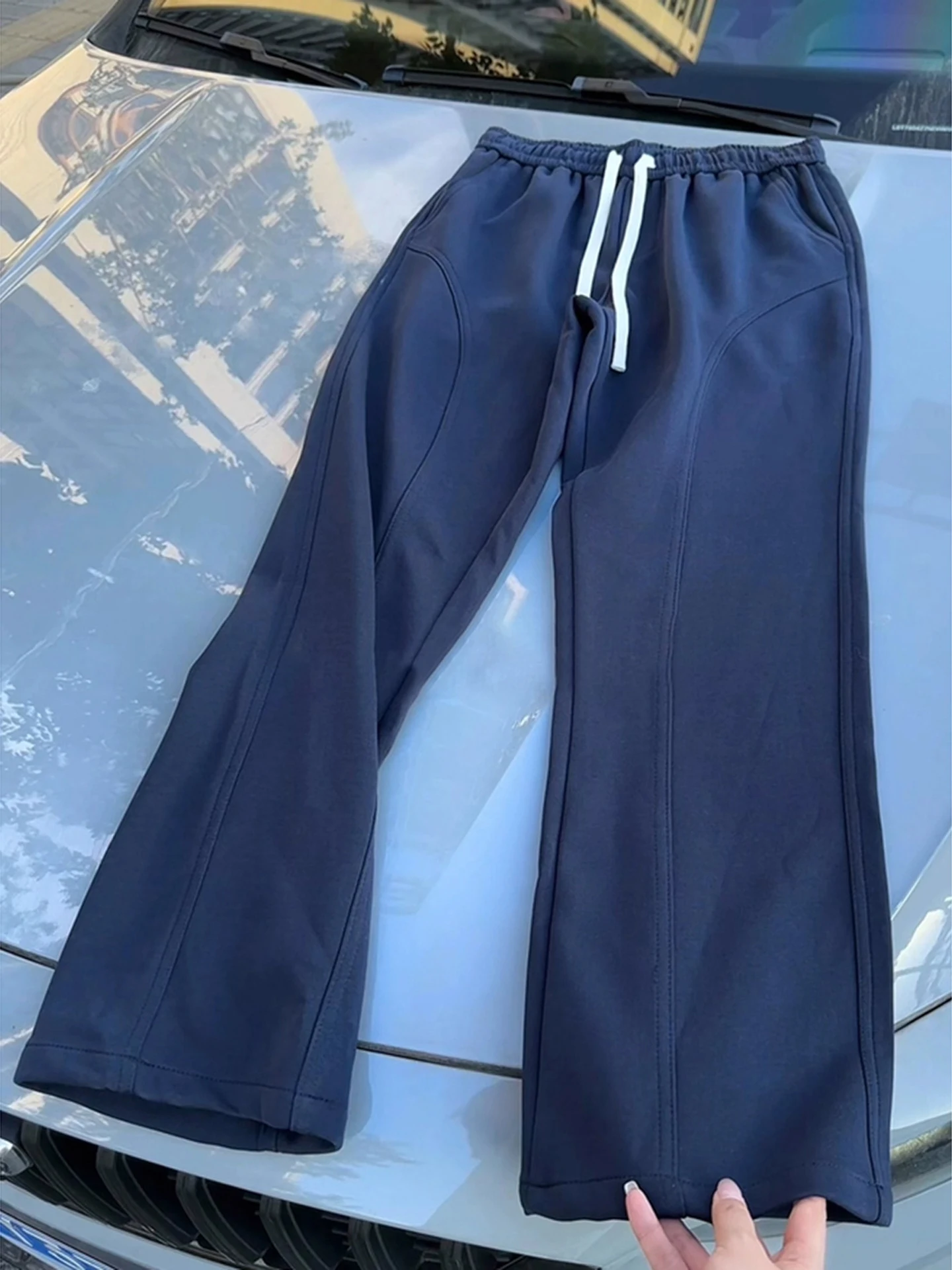 

American Sle Casual Pants Men's Autumn Knife Straight Leg Soft Comfortable Cotton No Ironing Required Faionable