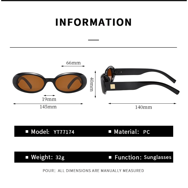 Occhiali da sole ovali moda retrò donna uomo occhiali da sole classici semplici di lusso guida all'aperto pesca occhiali maschili femminili UV400