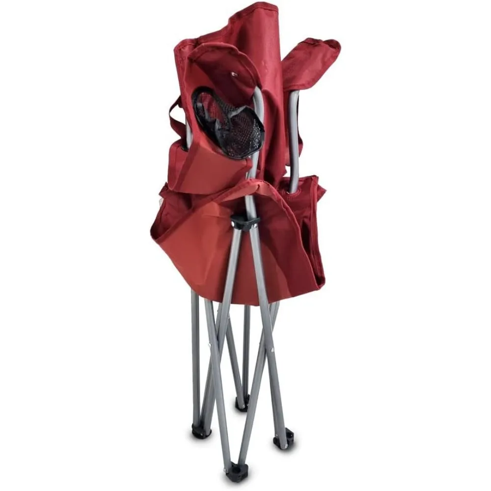 Silla plegable roja (paquete de 2)