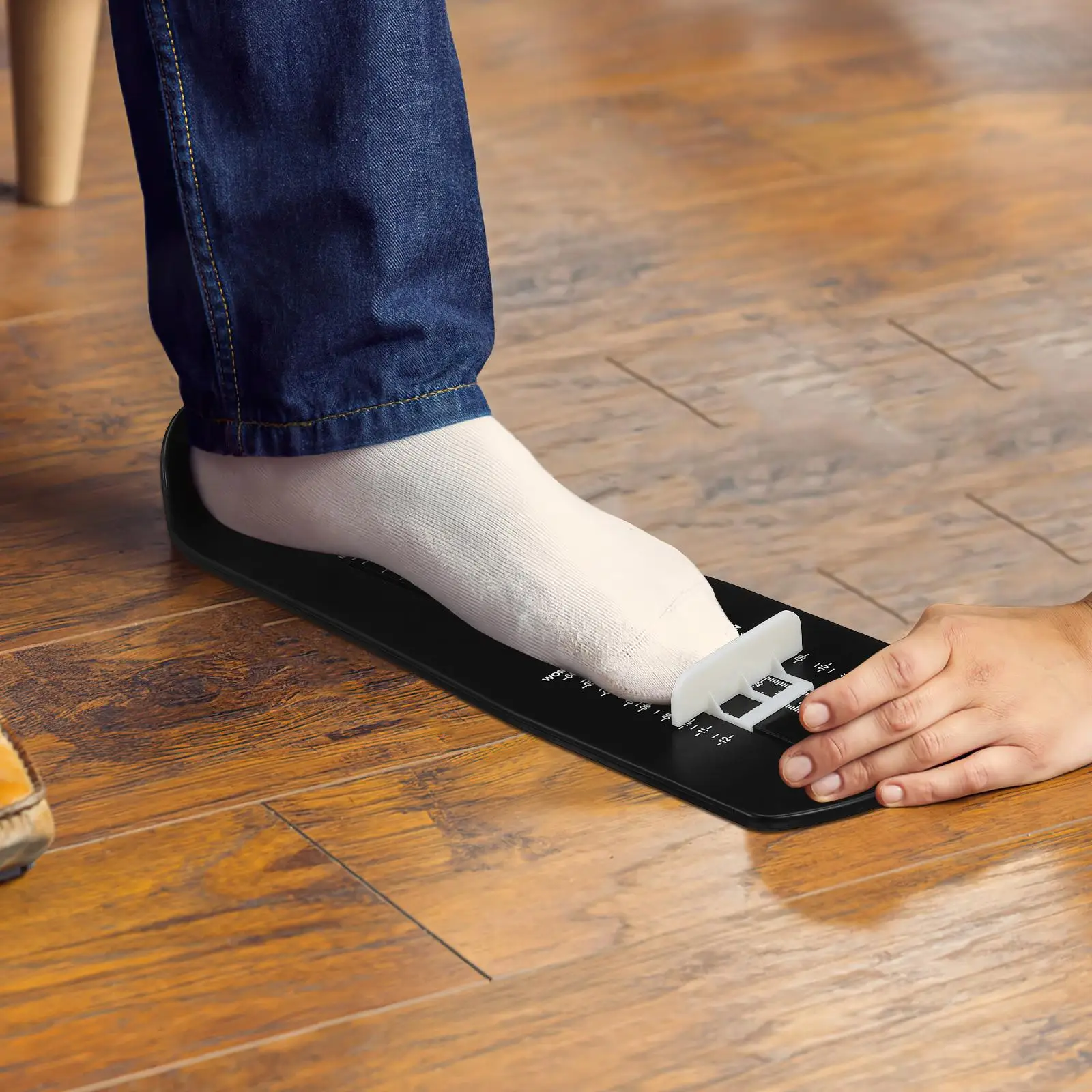 เครื่องวัดเท้าผู้ใหญ่ Foot Measurer น้ําหนักเบาเรียบเหมาะสําหรับ Home Dorm Store ห้องนอน Shopping Mall เหมาะสําหรับ