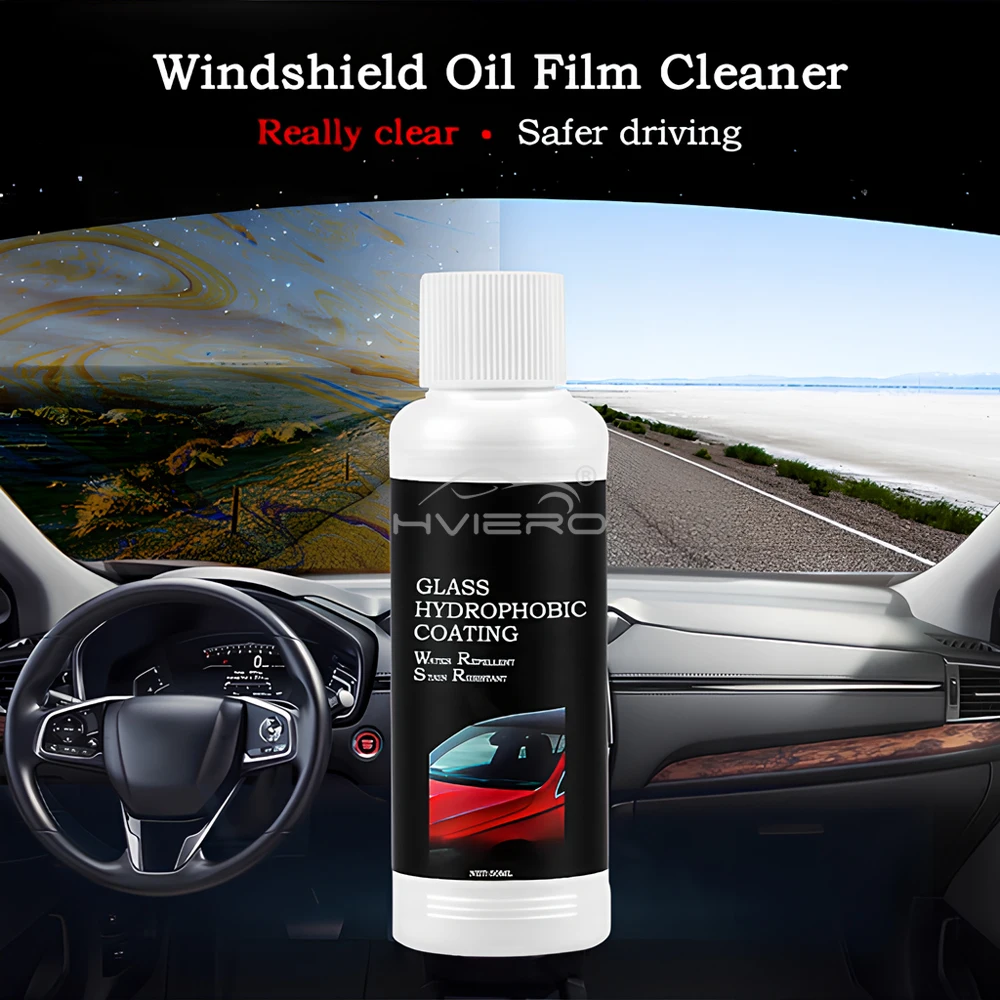 1X Auto Remove Stains Accessories Wash Maintenance Windshield Oil Film Remover 50ML Car Cleaner Agent Glass Stripper Water Spot