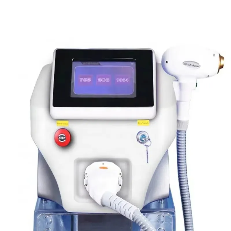 

Diode Laser 755 808 1064nm Multi Wavelengths Hair Removal Machine Cooling Head Painless Laser Epilator Face Body Hair Removal