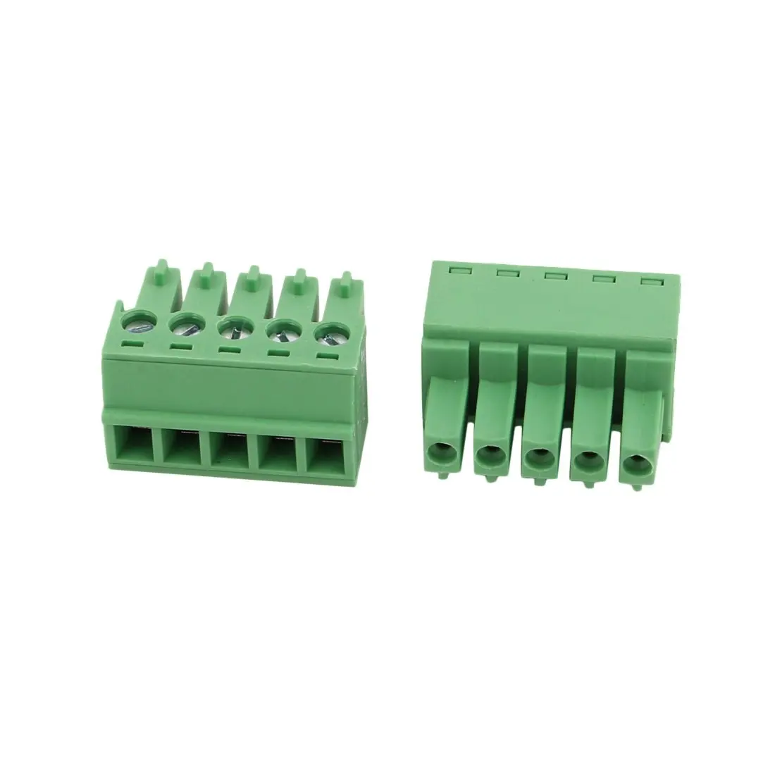 Keszoox 3.81mm Phoenix Connectors 15Pcs LC1 AC300V 8A 3.81mm Pitch 5P PCB Terminal Block Wire Connection